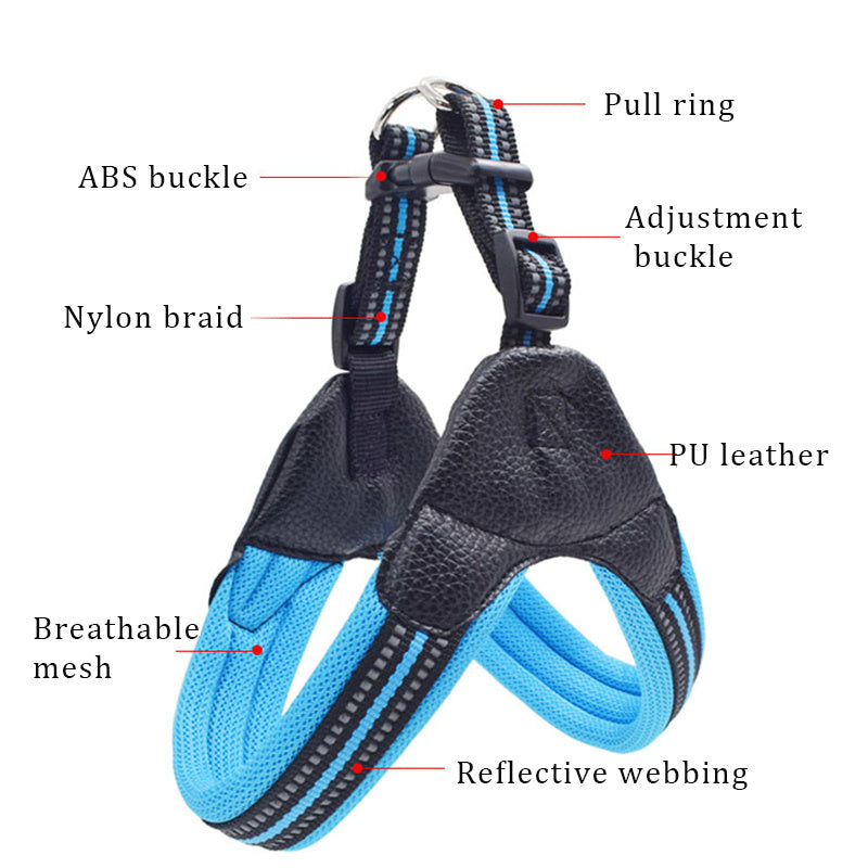 Pet chest harness traction rope set