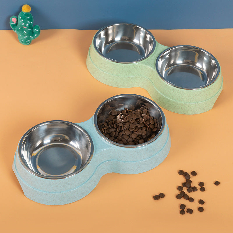 Stainless Steel Pet Drinking Dish Feeder