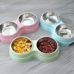 Stainless Steel Pet Drinking Dish Feeder