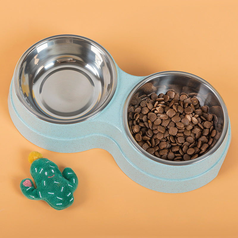 Stainless Steel Pet Drinking Dish Feeder