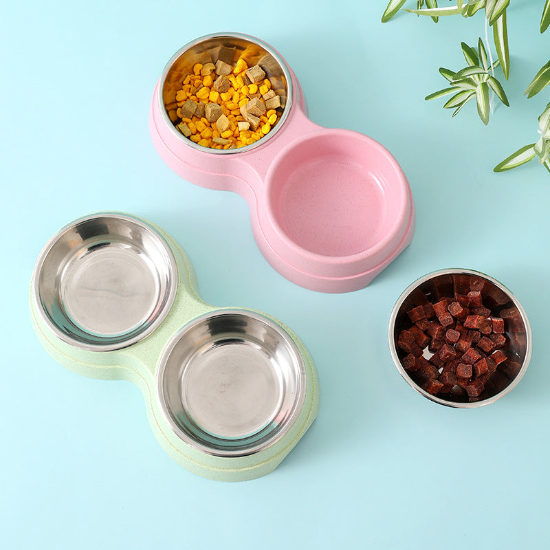 Stainless Steel Pet Drinking Dish Feeder